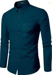 FUBAR Men Slim Fit Solid Spread Collar Formal Shirt