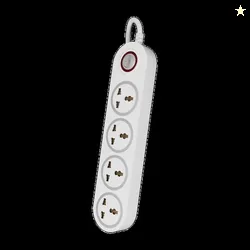Crompton Powerbox Alpha Lite 4  Socket Extension Boards (White, 2...mo