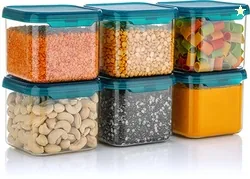 XENUS Plastic Grocery Container  - 500 ml (Pack of 12, Clear)