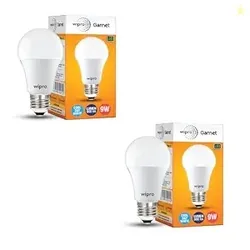 wipro Garnet 9W LED Bulb for Home & Office |Cool Day White (6500K) | E