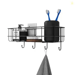 RAYMOX Stainless Steel Bathroom Shelf for Wall Self Adhesive Bathroom