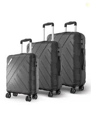 Safari Voro Set of 3 Trolley Bag Hard Case Polypropylene 8 Spinner Whe