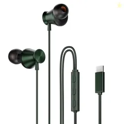 HAMMER Nova in Ear C Type Earphones Wired with Mic13mm Driver, in-line