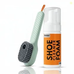 DINEDUST Quick Shoe Cleaning Kit 150ml Shoe Foam Cleaner & Brush ...mo