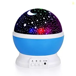 House of Quirk Plastic Night Light Lamps for Bedroom 360 Degree Rotati