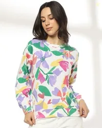 DNMX Women Floral Print Regular Fit sweatshirts