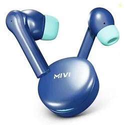 Mivi DuoPods Horizon TWS Earbuds 60H Playtime, 13mm Bass Drivers, AI-ENC HD Calls, Gaming Mode, Bluetooth 5.3, Type-C Fast Charging, IPX4, Made in India