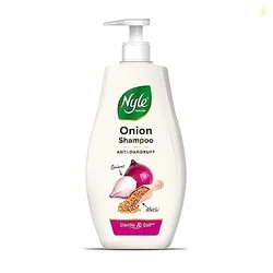 Nyle Naturals Onion and Methi Anti-Dandruff Shampoo | Stronger Roots &
