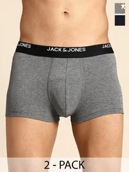 Jack & Jones Men Pack of 2 Low Rise Trunks 2542257011