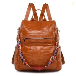 ProArch Anti-Theft Croco Backpack & Purse for Women | Shoulder Bag for