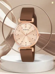 DressBerry Women Dial & Leather Straps Analogue Watch DB-LR003-RSE-STR
