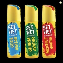 SET WET Cool, Charm and Mischief Avatar Deodorant Spray  -  For M...mo