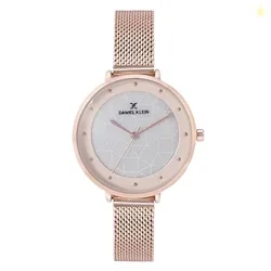 Daniel Klein Metal Analog Rose Gold Dial Women's Watch-Dk11540-3