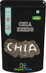 Chia Seeds Raw Black Chia Seeds - 100 GM By Organic Prime