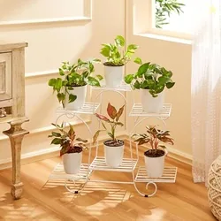 Amazon Basics Metal Planter Stand for Living Room, Indoor Outdoor Plan