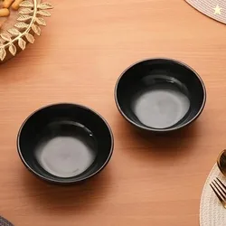 Lifelong Ceramic Bowls | 200ml | Set of 2 | Ideal for Pasta, Soup, Salad, Ramen, Snacks | Stylish Serving Bowls for Kitchen & Dining | Perfect for Bre
