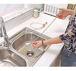 Drain Cleaner Wire Stick Basin Bathoorm Sink Drainage Pipe Cleaner, Ha