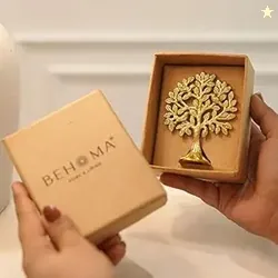 BEHOMA 100% Pure Brass Kalpvriksh Tree with Birds | Tree of Life Showp