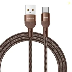 HAMMER 100W 5A USB to Type-C for OnePlus with WARP/VOOC/FLASH support,