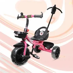 Kayoksh KY PINK HANDLE FRONT AND BACK BASKET FOR KIDS AND CHILDRE...mo