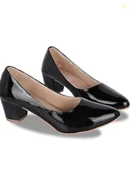 S.K.Craft Women Heels Sandal (Black , 8)