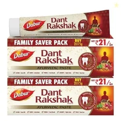 Dabur Dant Rakshak Ayurvedic Toothpaste - 700g (175g x 4) | With Goodn