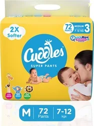 Cuddles - Super Pants Baby Diaper 2X Softer Super Dry C...