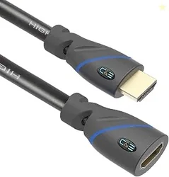 C & E 6 Feet [PACK OF-2] HDMI Extension Cable 4K HDMI Extender Male to