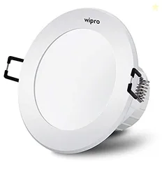 wipro Garnet 5W Round Downlight Junction Box | Red | Glare-Free Design
