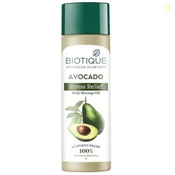 Biotique Cado Stress Relief Avocado Stress Relief Body Massage Oil | H
