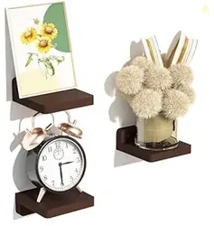 UHUD CRAFTS Small Floating Shelves Set of 3 Shelves for Wall Decor & S