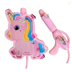 PoPo Toys Holi Pressure Pichkari with Unicorn Bag Tank- 2.5 LTR | with