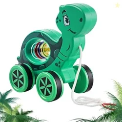 Mini Steps Pull Along Turtle Toy - Baby Walking Toy for Toddlers, Safe
