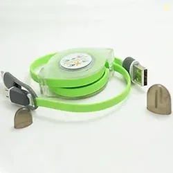 Technotech 2 in 1 Phone Data Cable, Flexible Storage Mobile Fast Charg