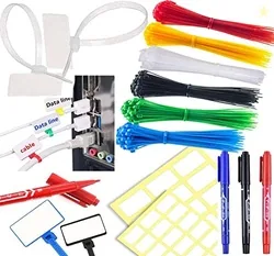 DIY Crafts 100 Ties 100 Label 3 Marker, Combo Offer, Nylon Colourful C