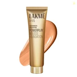 Lakme Powerplay Mousse Foundation Matte Finish, Full coverage, Lightwe