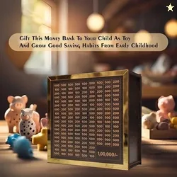 BRIENZZO Premium 1 Lakh Money Saving Box for Daily Savings Challe...mo
