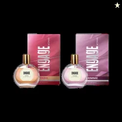 Engage Yang + Femme EDP Combo for Women 50ml x2, Skin Friendly Ea...mo