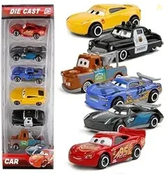 Galaxy Hi-Tech Mini Metal Die Cast Car Set of-6 Toy Vehicle Play Set F