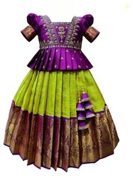 Wommaniya Impex Girls Lehenga Choli Ethnic Wear Embroidered Lehen...more