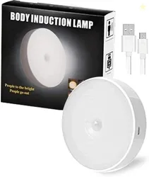 PJA USB Rechargeable Motion Sensor Lamp Human Body Induction Nigh...mo
