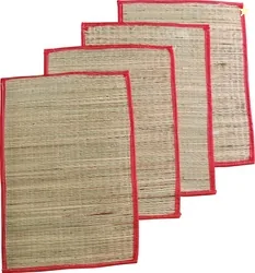 POOJA GHAR Organic Handmade Kusha Grass Mat Eco-Friendly Chatai A...mo