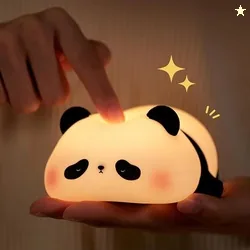 Galox Pear Night Light for Kids Room, LED Rechargeable Tap Contro...mo