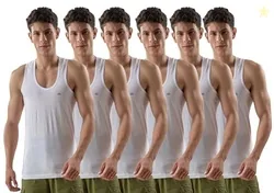 LUX VENUS Men's 100% Cotton Sleeveless Vests | Regular Fit | Round Nec