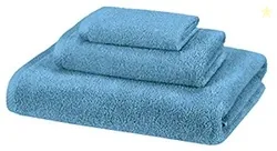 AmazonBasics 100% Cotton Quick-Drying 3-Piece Towel Set - 400 GSM - La