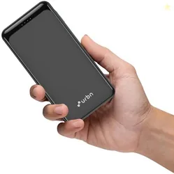 URBN 10000 mAh 22.5 W Compact Pocket Size Power Bank (Black, Lith...more