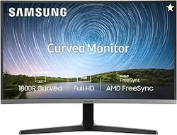 Samsung 27-Inch(68.5cm) FHD, 1800R Curved 1,920 X 1,080 LED Monitor, VA Panel, Slim Design, AMD Freesync, Flicker Free, HDMI, Audio Port (LC27R500FHWX