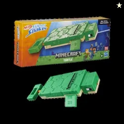 Nerf SuperSoaker Minecraft Turtle Water Blaster, Pull Back, Branded Holi Pichkari Water Gun