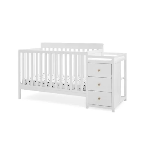 Delta Children Flynn 5-in-1 Convertible Crib and Changer, Greenguard Gold