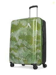 Aristocrat Combat Green Large Hard Luggage 73.2cm Check-in Trolley Bag with 8 Wheels